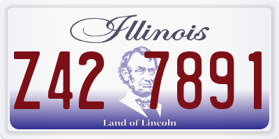 IL license plate Z427891