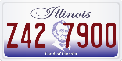 IL license plate Z427900