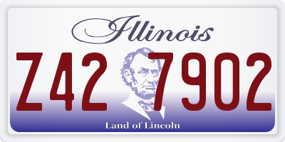 IL license plate Z427902