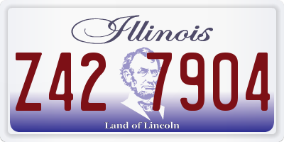 IL license plate Z427904