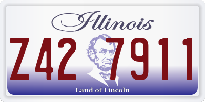 IL license plate Z427911