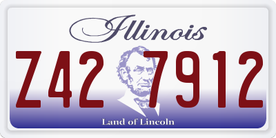 IL license plate Z427912
