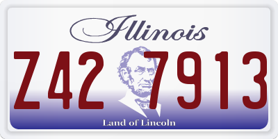IL license plate Z427913