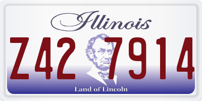 IL license plate Z427914