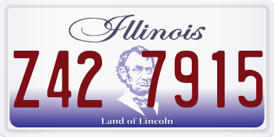 IL license plate Z427915
