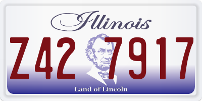 IL license plate Z427917