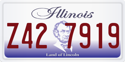 IL license plate Z427919