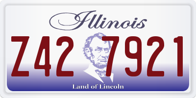 IL license plate Z427921