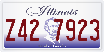 IL license plate Z427923