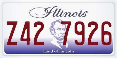 IL license plate Z427926