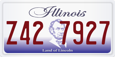 IL license plate Z427927