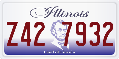 IL license plate Z427932