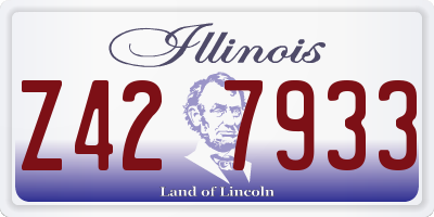 IL license plate Z427933