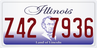 IL license plate Z427936