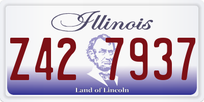 IL license plate Z427937