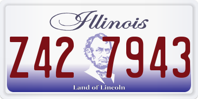 IL license plate Z427943