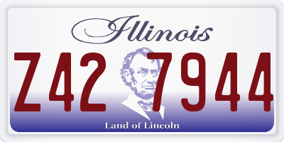 IL license plate Z427944