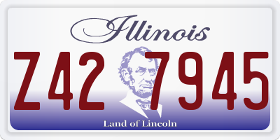 IL license plate Z427945