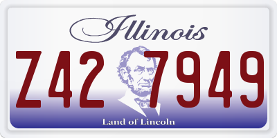 IL license plate Z427949