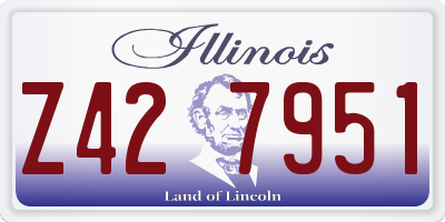 IL license plate Z427951