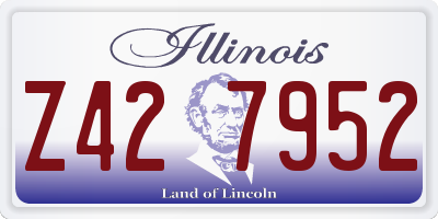 IL license plate Z427952