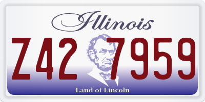 IL license plate Z427959