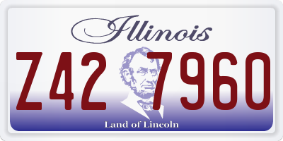 IL license plate Z427960