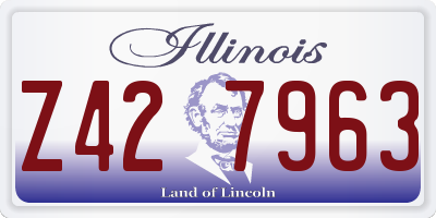 IL license plate Z427963