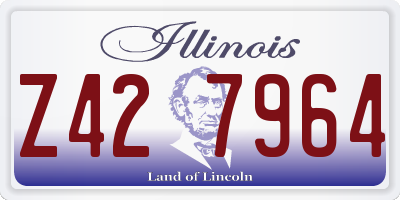 IL license plate Z427964