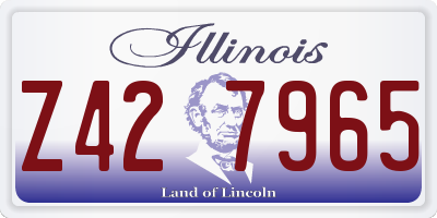 IL license plate Z427965