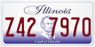 IL license plate Z427970