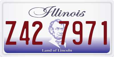 IL license plate Z427971