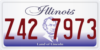 IL license plate Z427973
