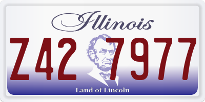 IL license plate Z427977