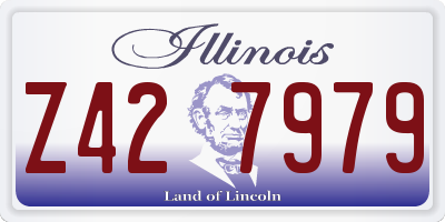 IL license plate Z427979