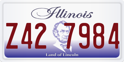 IL license plate Z427984
