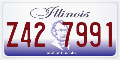 IL license plate Z427991