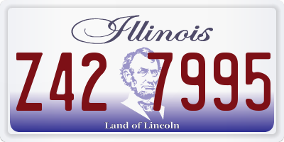 IL license plate Z427995