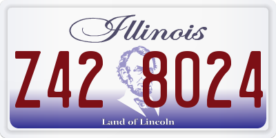 IL license plate Z428024