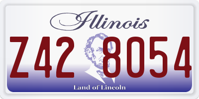 IL license plate Z428054