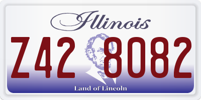 IL license plate Z428082