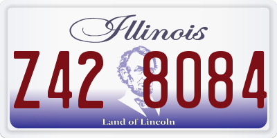 IL license plate Z428084