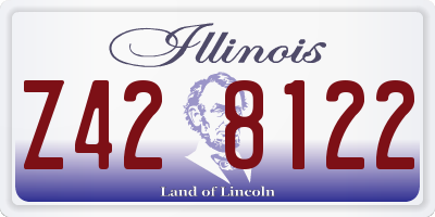 IL license plate Z428122