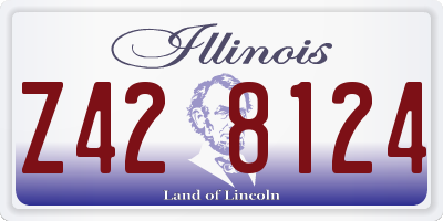 IL license plate Z428124