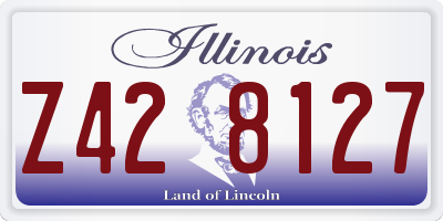 IL license plate Z428127