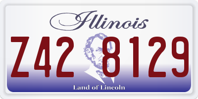 IL license plate Z428129