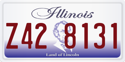 IL license plate Z428131