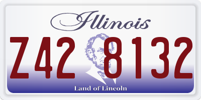 IL license plate Z428132