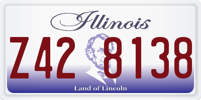IL license plate Z428138