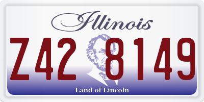 IL license plate Z428149